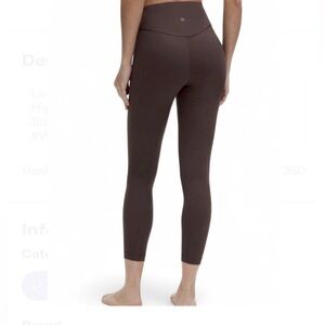 Lululemon Wunder Under Luxtreme High-Rise Tight 25" Espresso Legging Size 8